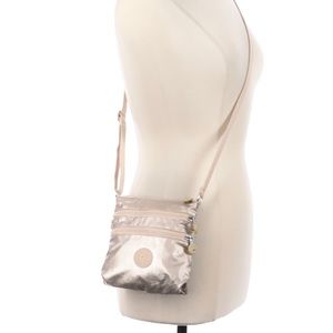 🆕 Gold (Metallic) Kipling Crossbody Purse (great condition)!!